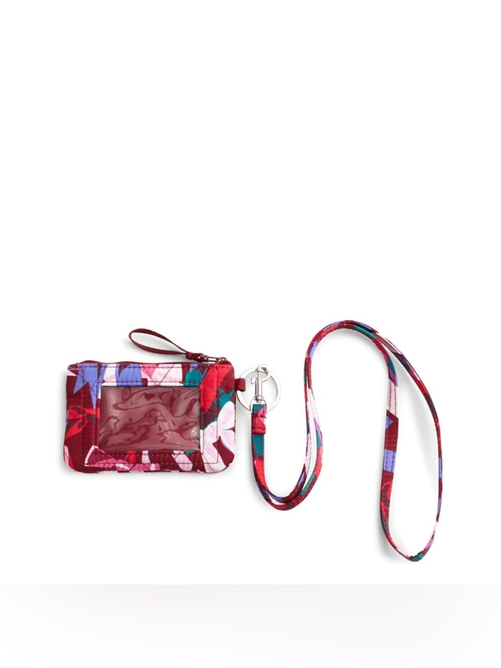 Vera Bradley Zip ID Lanyard Set Bow Show NEW